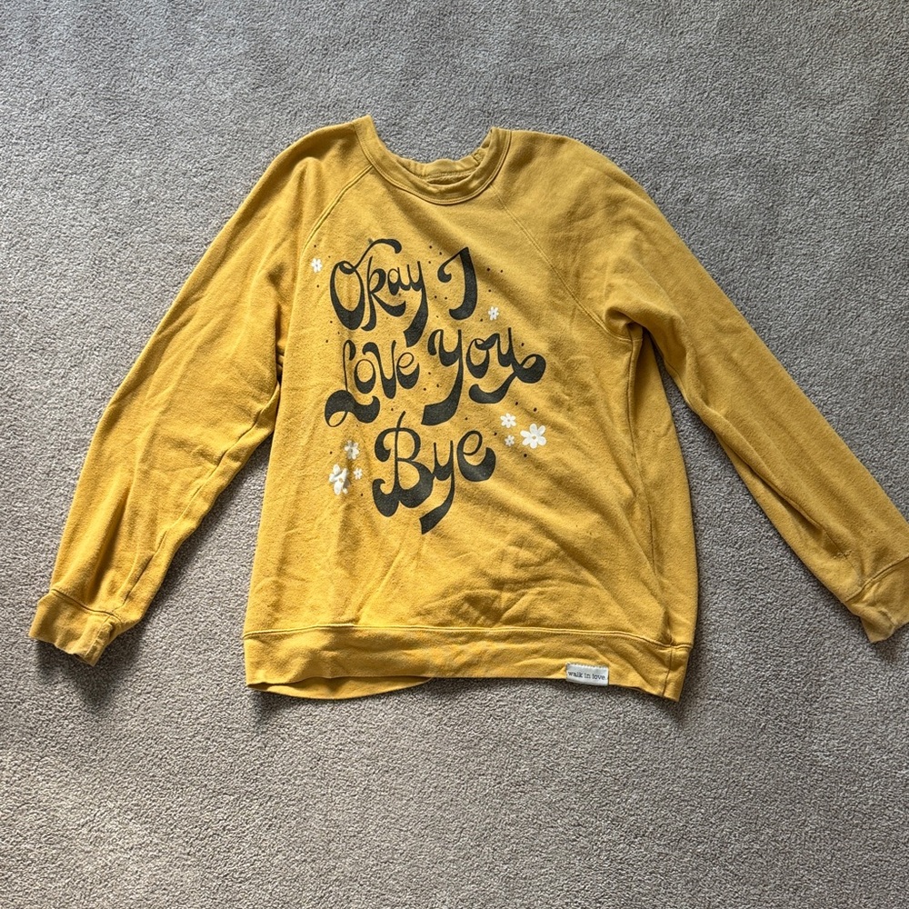 Yellow Crew Neck Sweater
